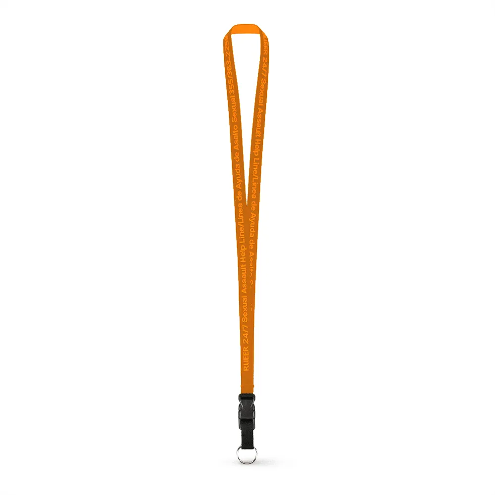 1/2" Woven Lanyard - Embroidered