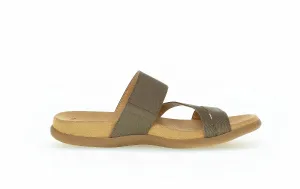 '43.702.69' women's slide sandal- green