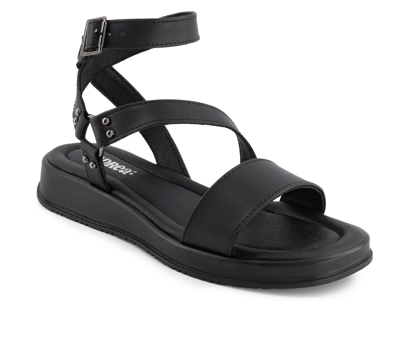Andrea Women's Flat Sandals With Ankle Strap 69427