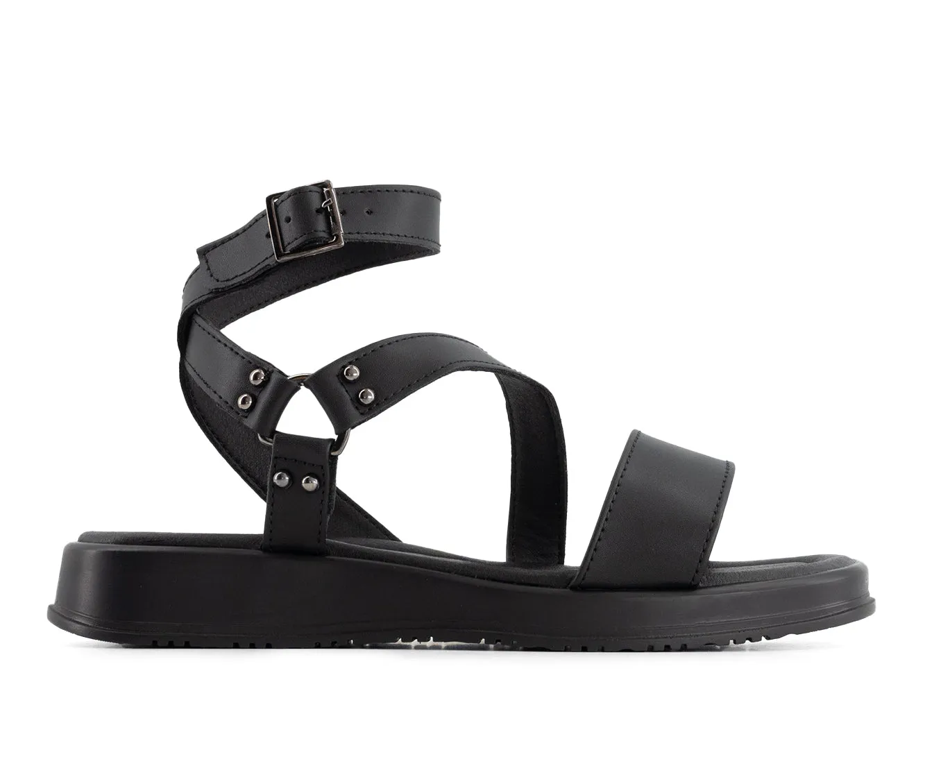 Andrea Women's Flat Sandals With Ankle Strap 69427