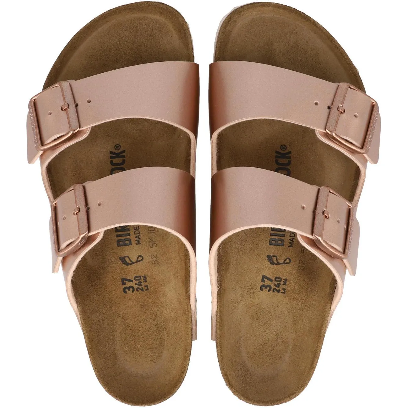 Birkenstock Arizona Kids Metallic Copper Sandals