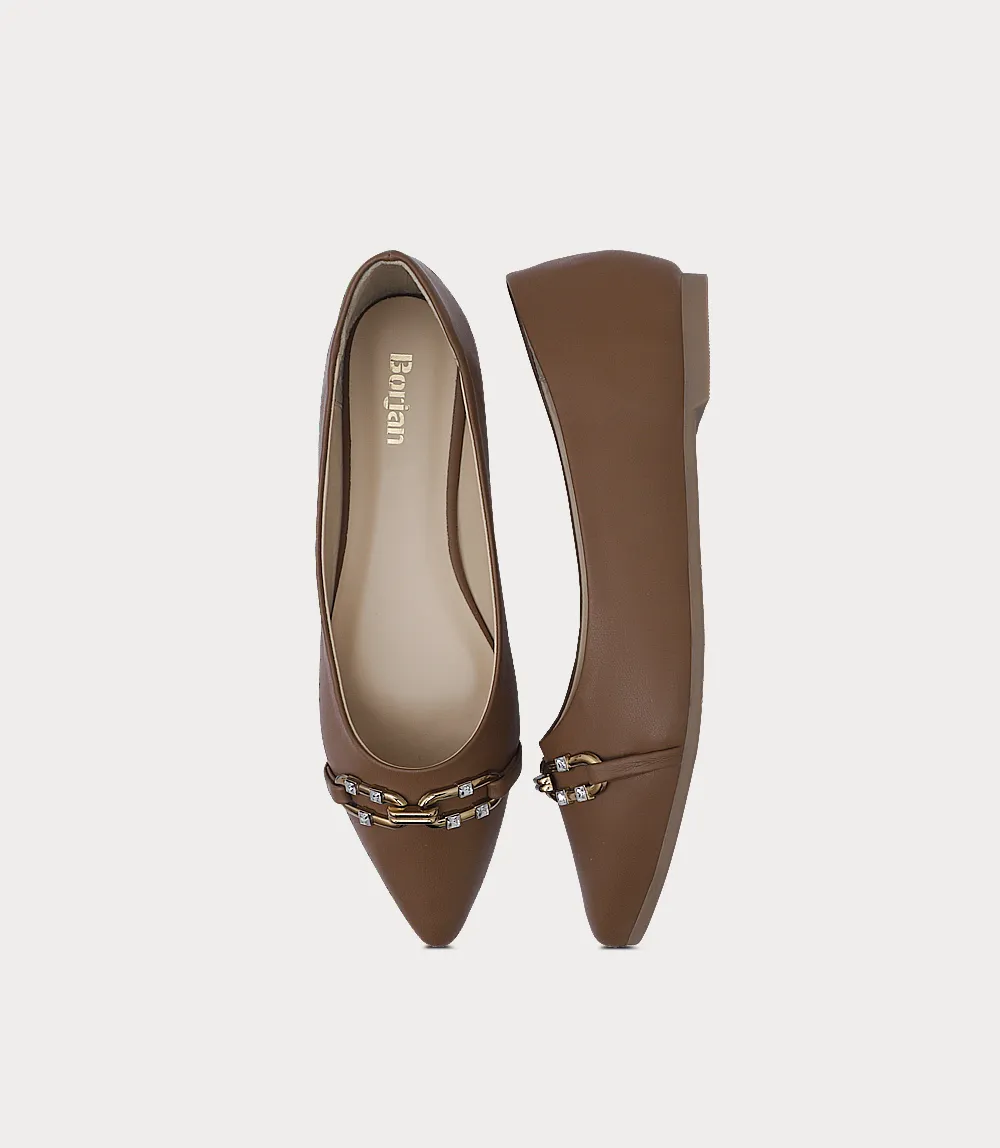 BW10256-TAN-Women Ballerina