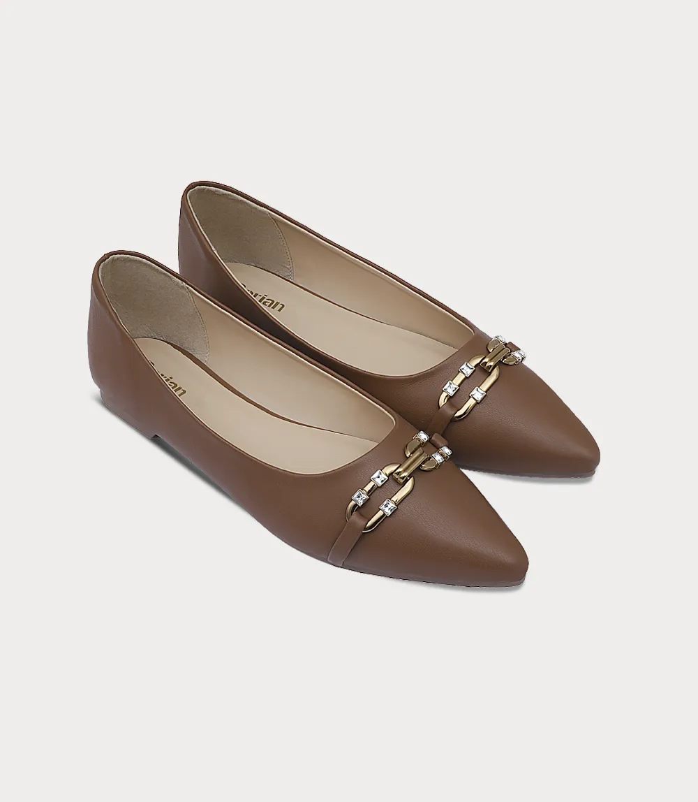 BW10256-TAN-Women Ballerina