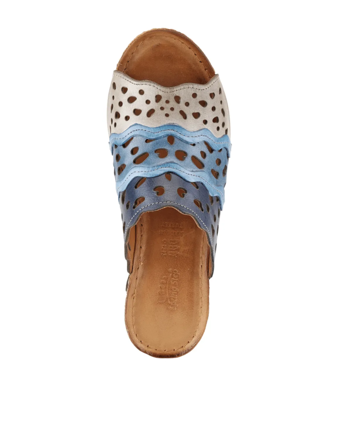 CLEARANCE - Footy Blue Multi Leather Sandal