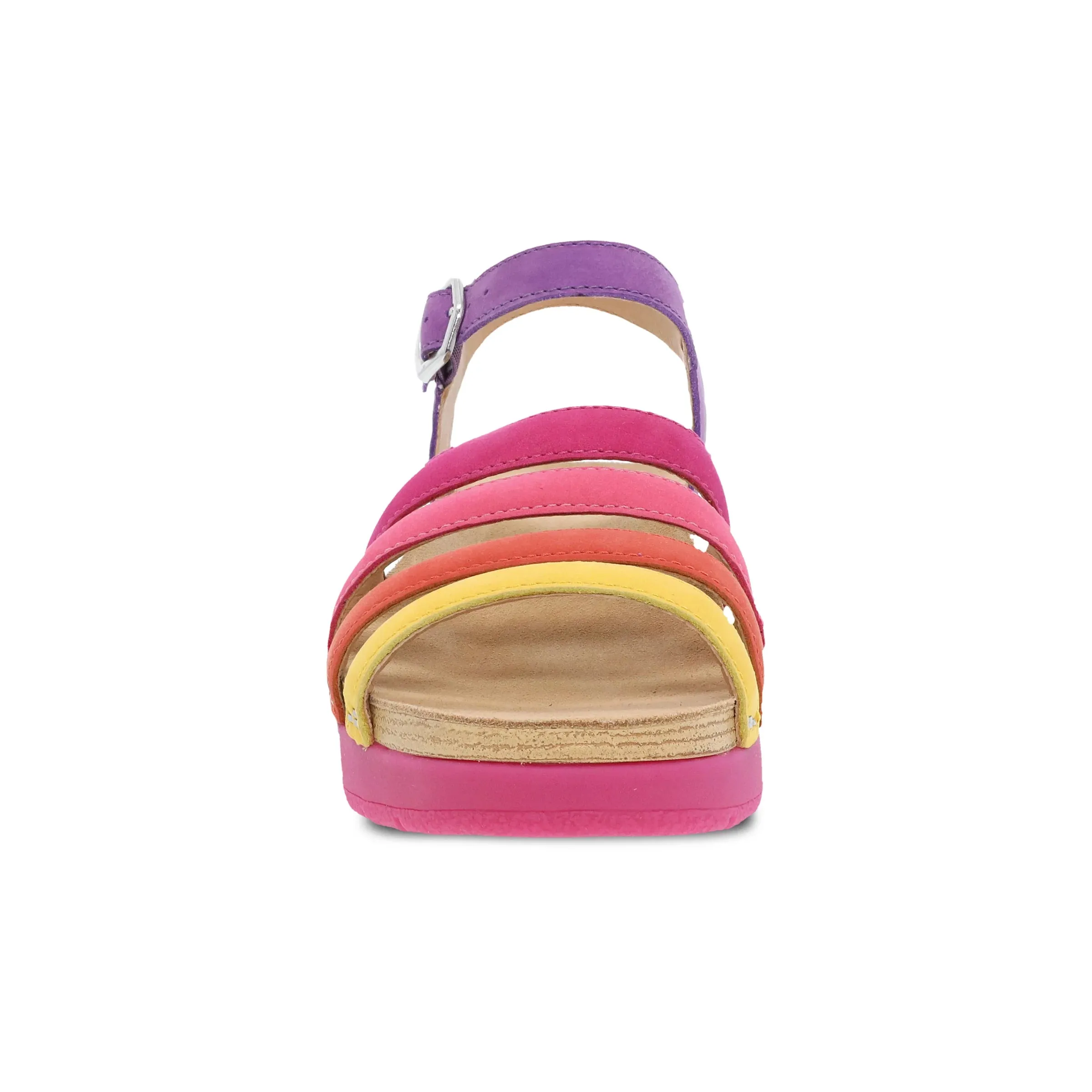 DANSKO ROXIE MULTI COLOR MILLED NUBUCK SANDAL