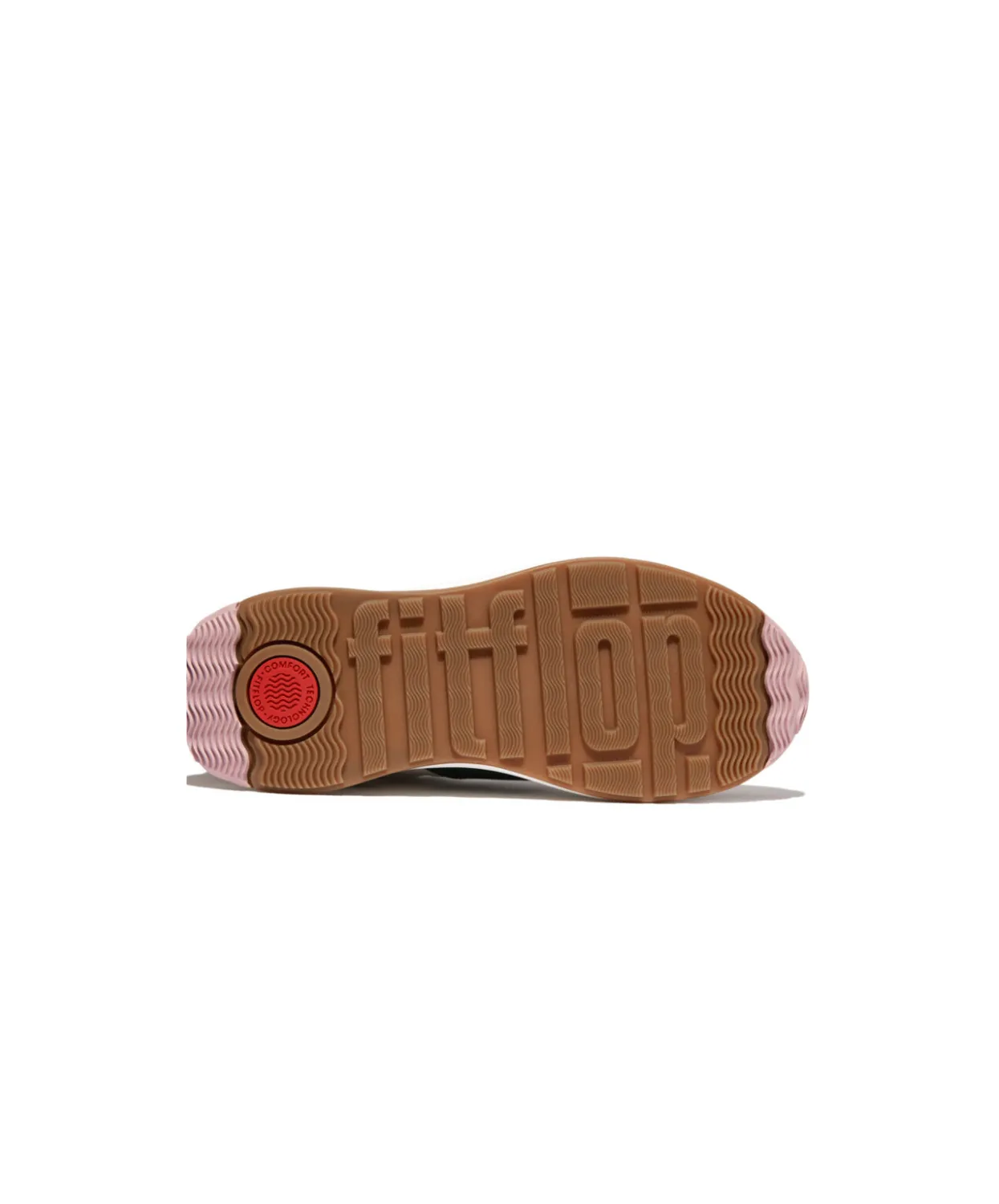 FitFlop F-Mode Flow Leather/Suede Flatform Sneaker Midnight Navy Mix