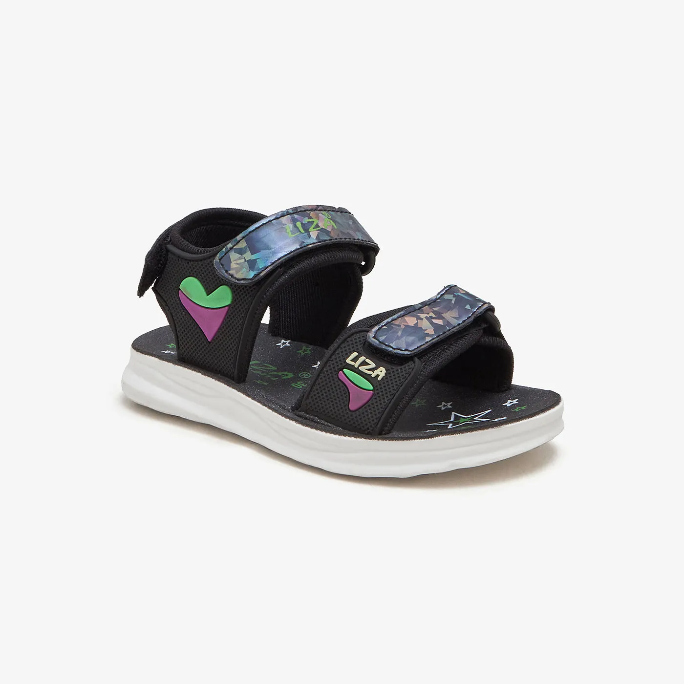 Girls' Rubber Patch Sandals