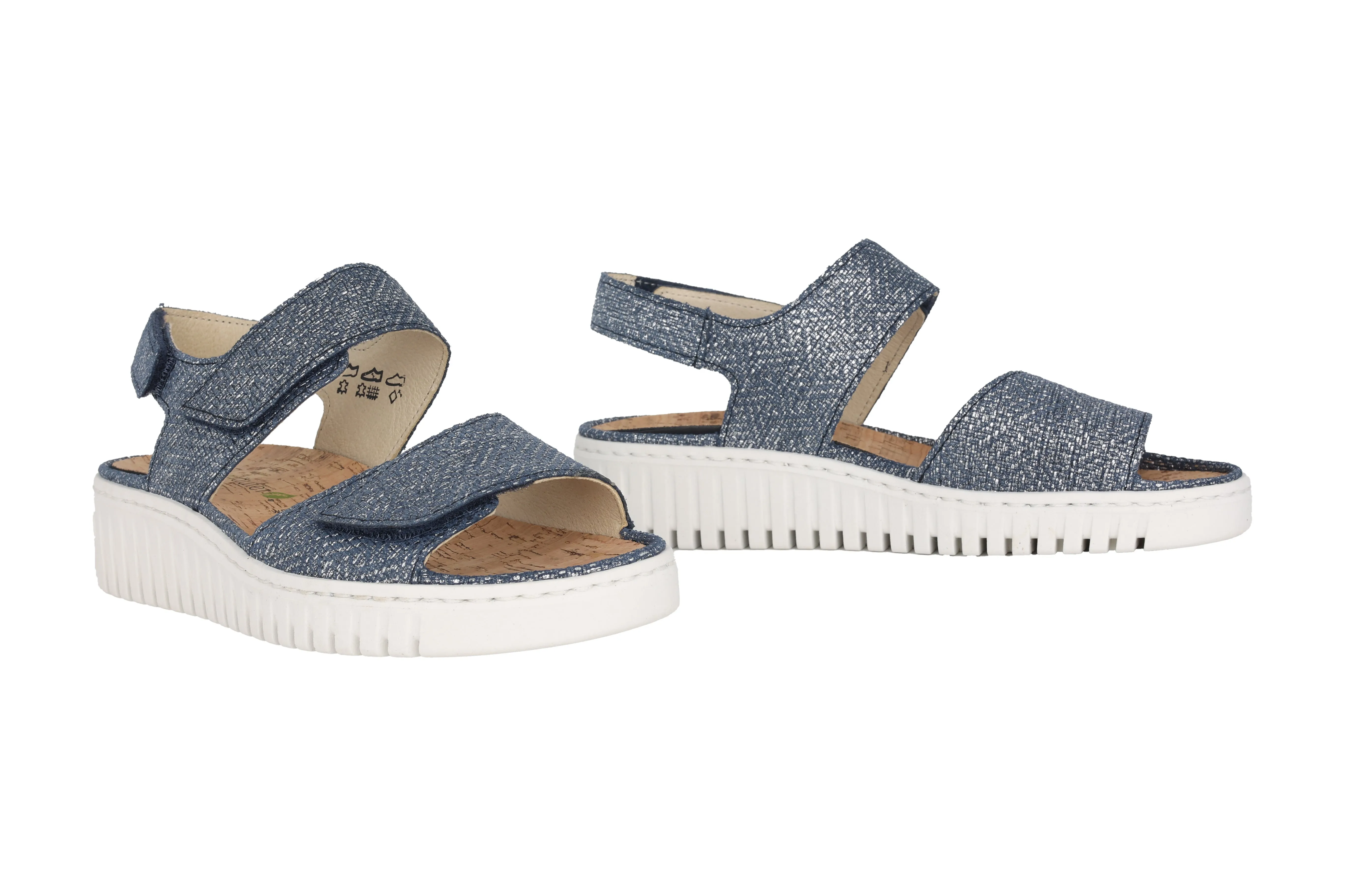 'H-Willow' women's wide fit (H) sandal - blue
