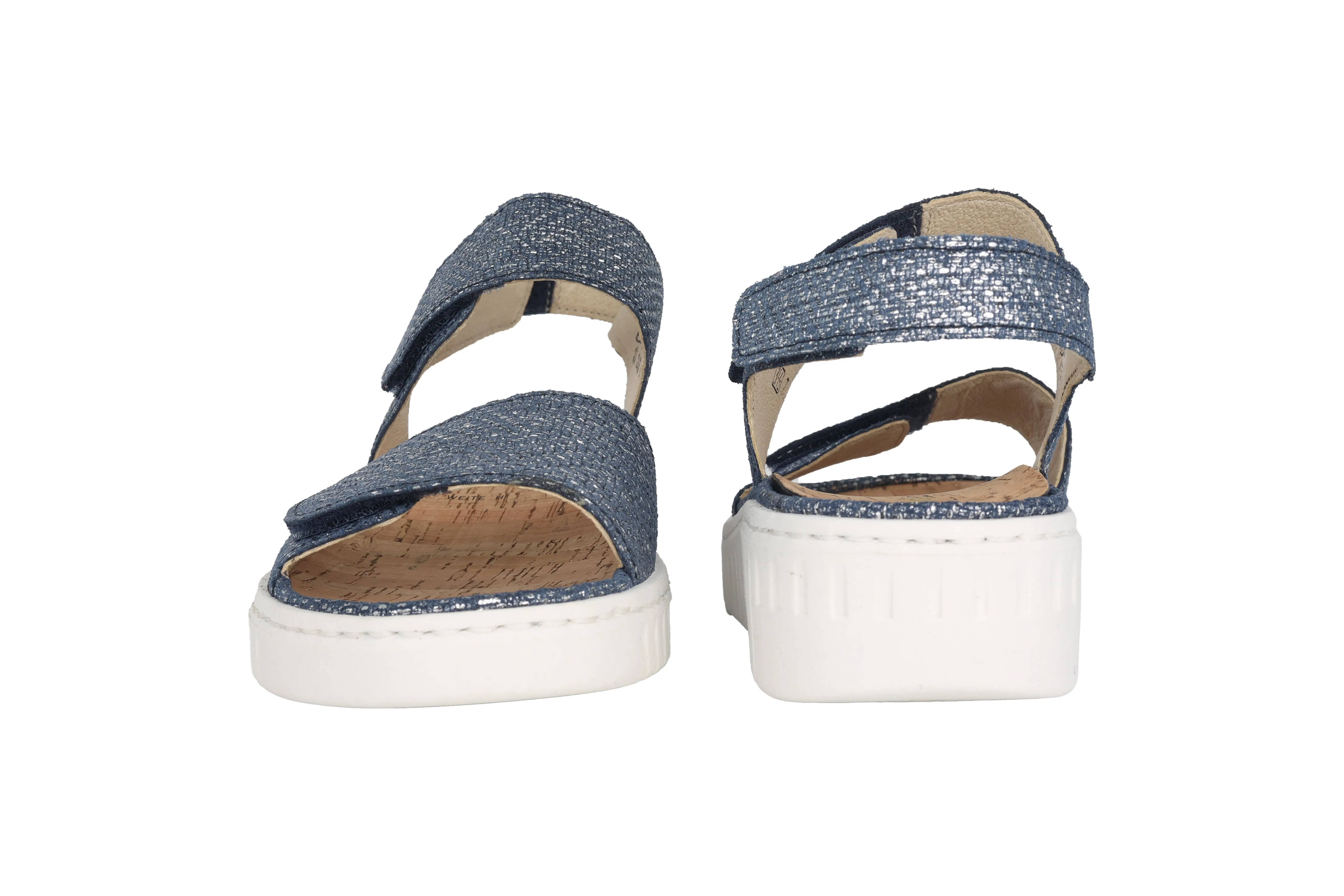 'H-Willow' women's wide fit (H) sandal - blue