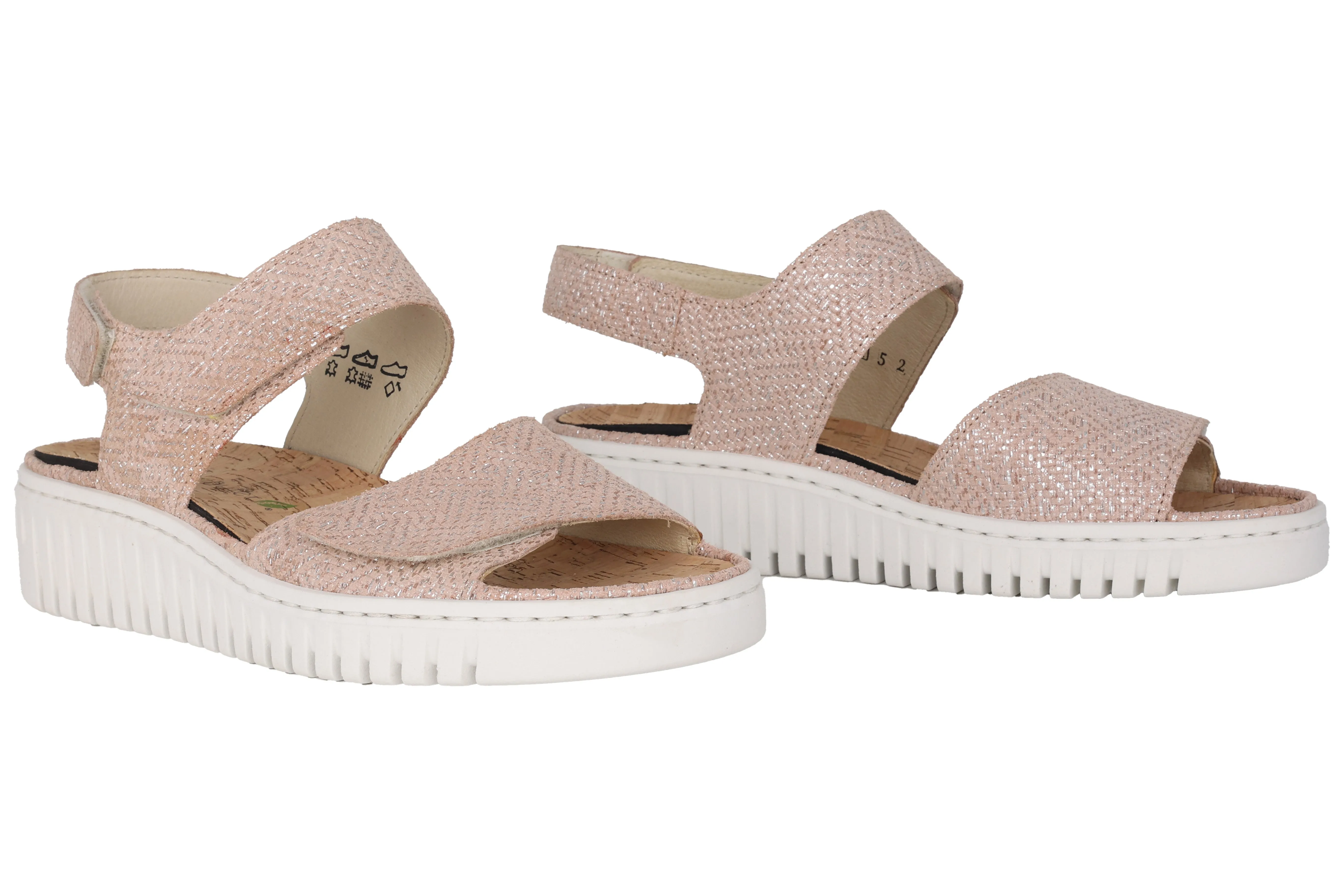 'H-Willow' women's wide fit (H) sandal - pink