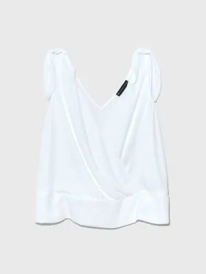 Lara Tie Shoulder Surplice Top