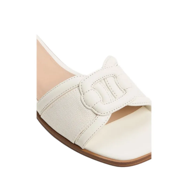 LIAUDIN FLAT SANDALS - WHITE
