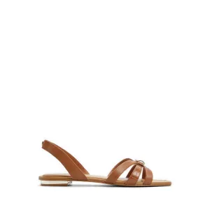 Marassita Flat Sandals - Medium Brown