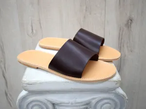 Men's Slides Leather Sandals