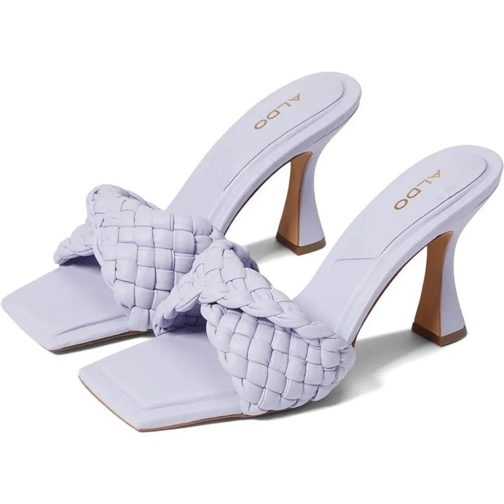 Milano Purple Braided Heeled Sandals