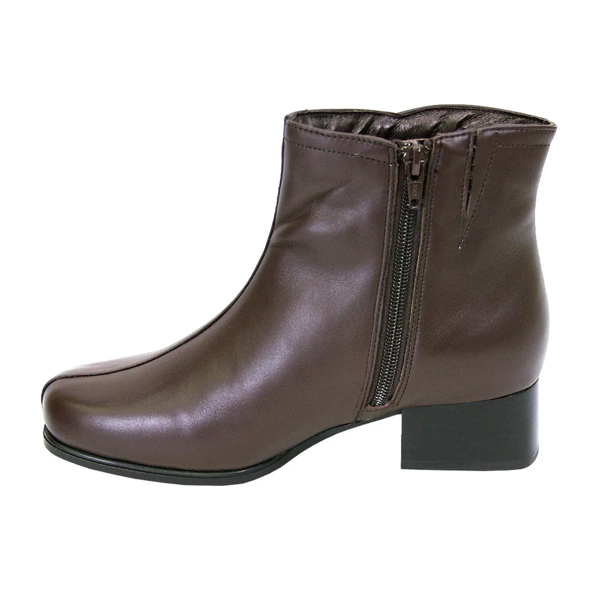 PEERAGE Demi Women's Wide Width Leather Dress Booties