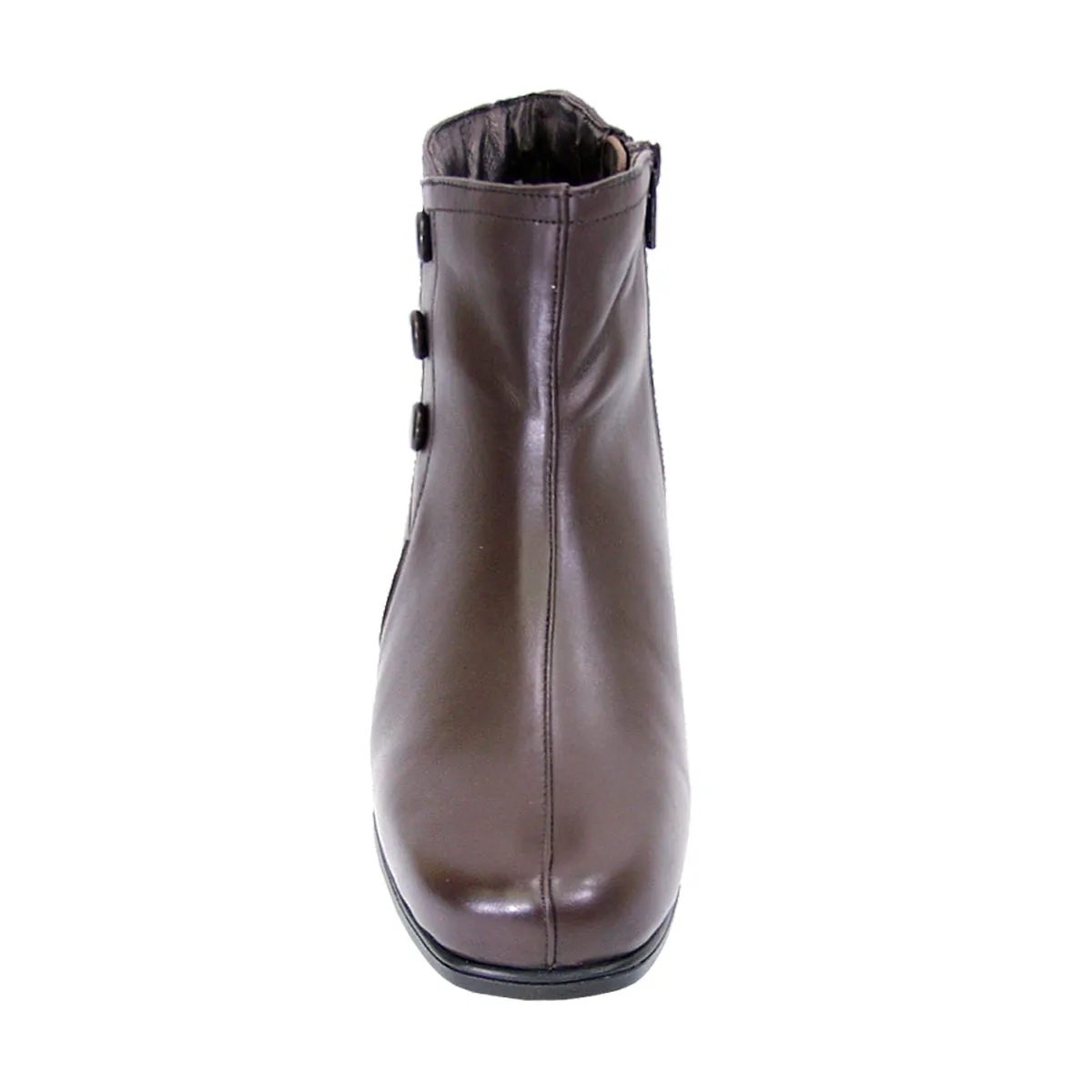 PEERAGE Demi Women's Wide Width Leather Dress Booties