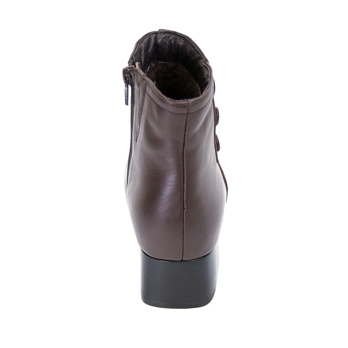 PEERAGE Demi Women's Wide Width Leather Dress Booties