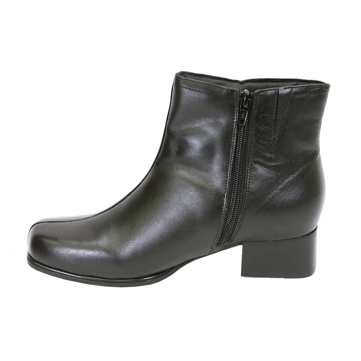 PEERAGE Demi Women's Wide Width Leather Dress Booties