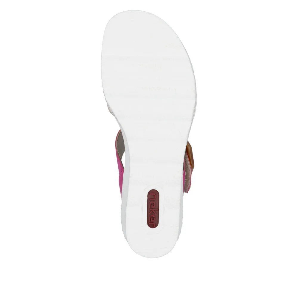 Rieker - 67476-31 - Perle/Fuchsia - Sandals