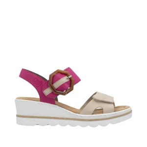 Rieker - 67476-31 - Perle/Fuchsia - Sandals