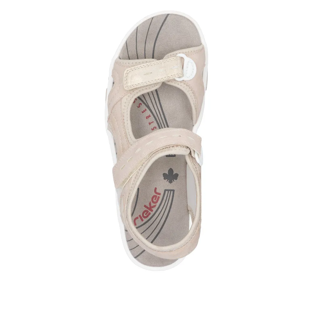 Rieker - 68866-31 - Rose/Perlcreme/Muschel/Rosegold - Sandals
