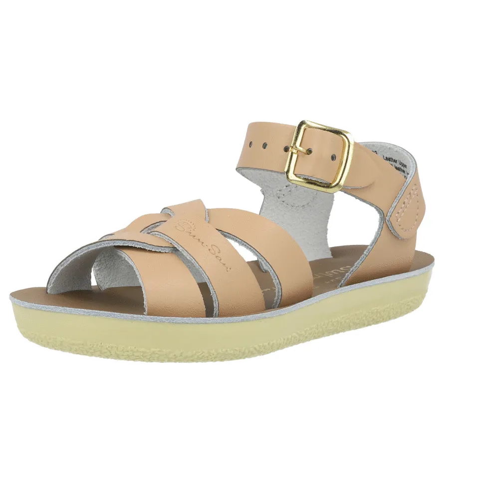 Salt-Water Sun-San Swimmer Latte Sandals for Kids
