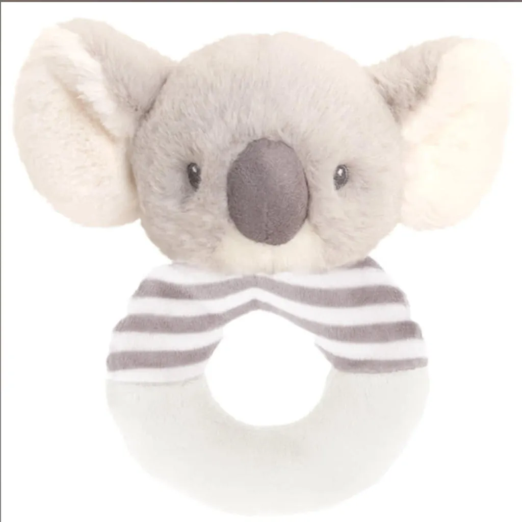 Small Baby Hamper Case, Koala Rattle, Baby Booties , First Brush And Comb Set, Muslin