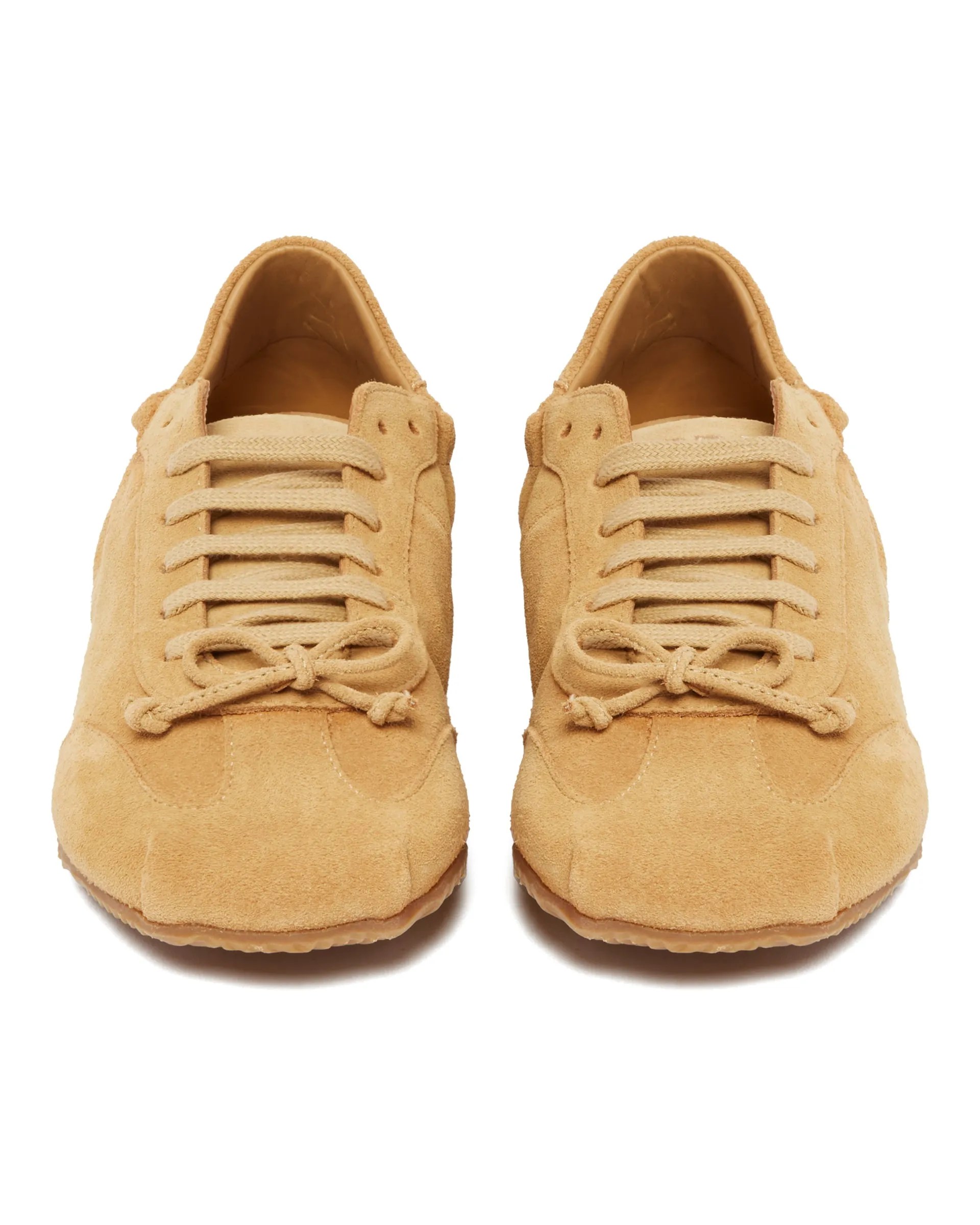 Sneakers Ballerina In Suede Beige