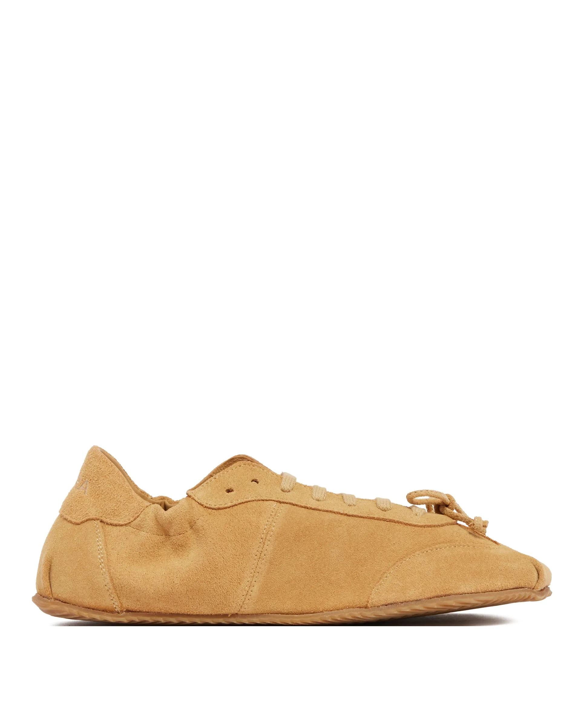 Sneakers Ballerina In Suede Beige