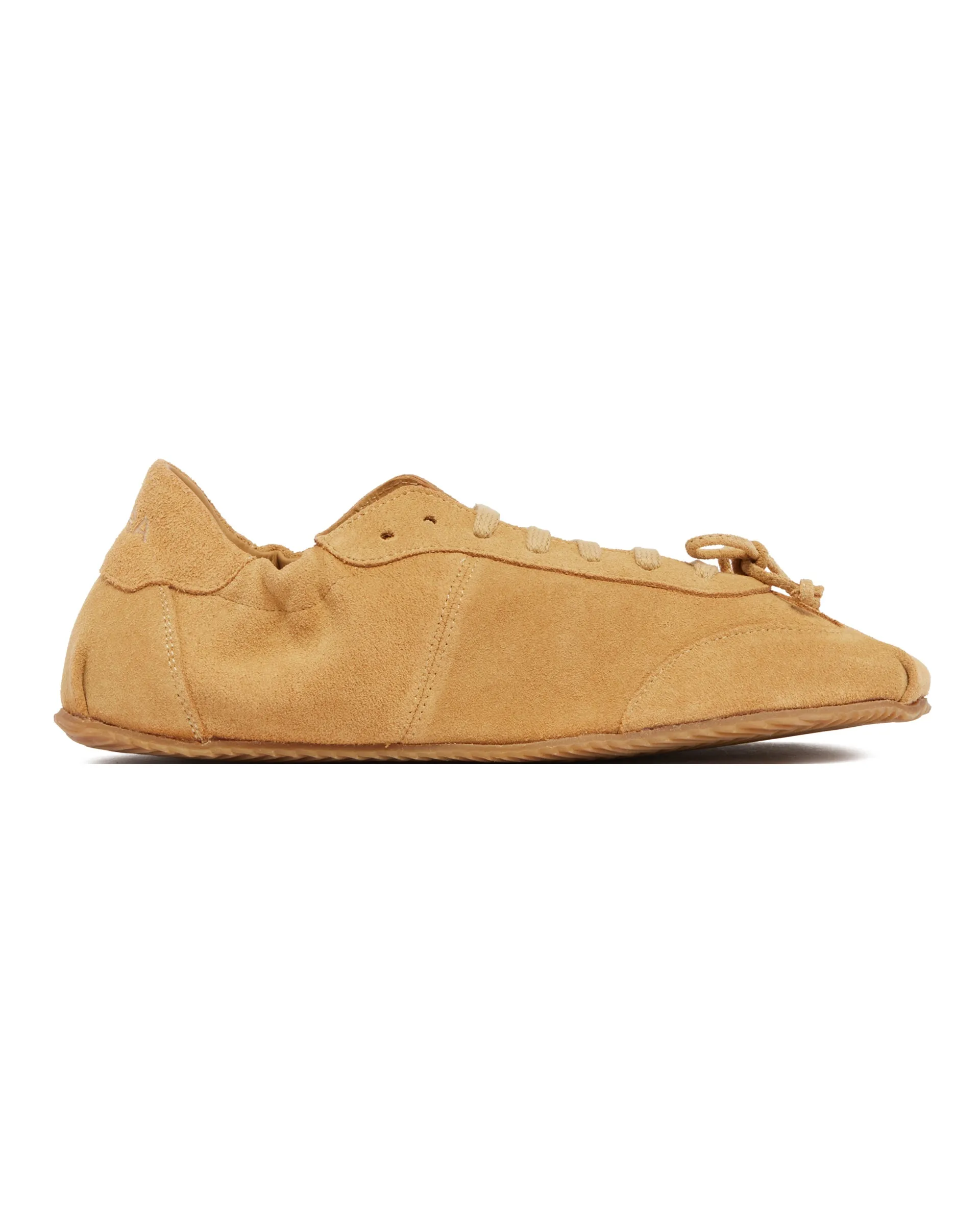 Sneakers Ballerina In Suede Beige