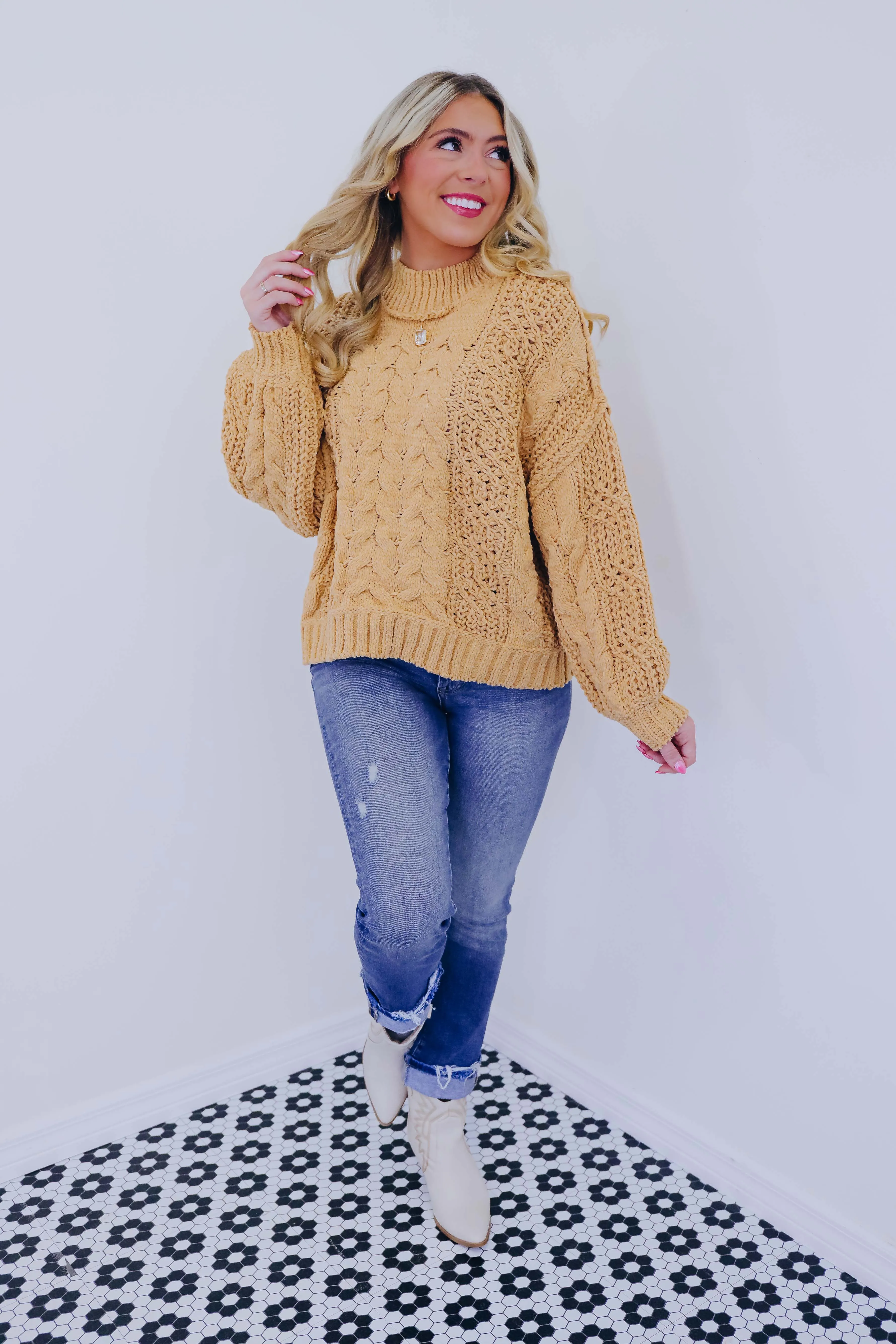Snuggly Soft Cable Knit Sweater by POL - 8 Colors