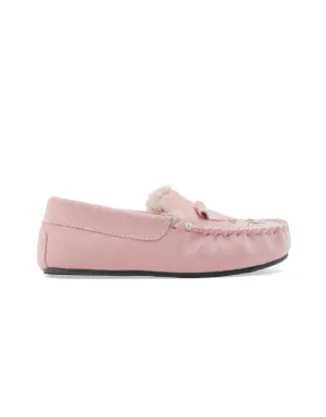 Startrite Snuggle Pink Suede Bunny Slip-on Slippers