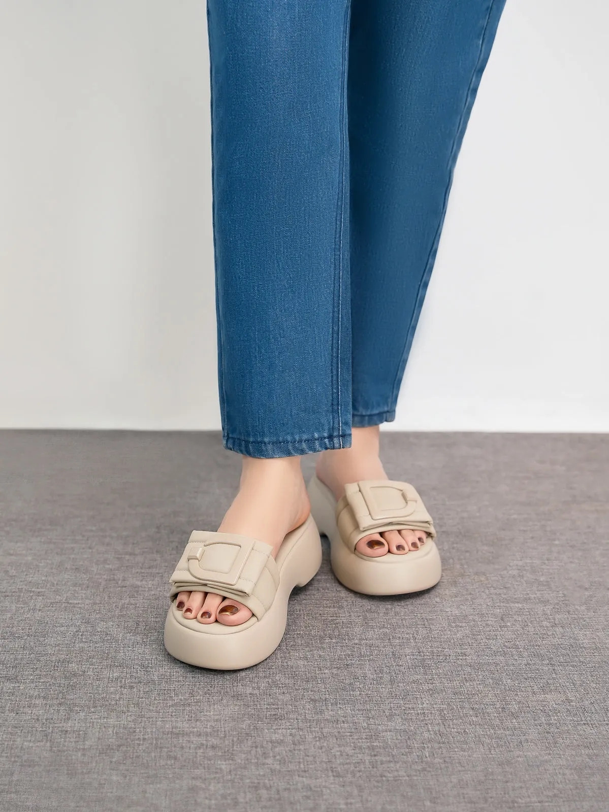 Womens "QINZI" Comfy Causal Slippers