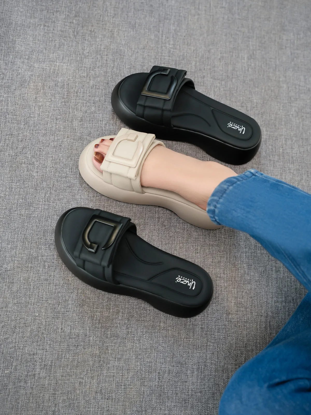 Womens "QINZI" Comfy Causal Slippers