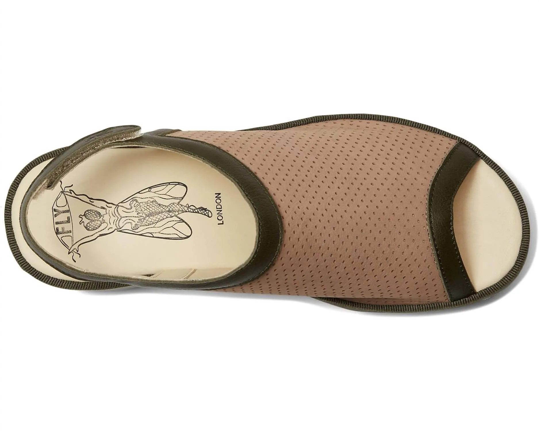 Women's Teif577Fly Heeled Sandal In Taupe Khacki