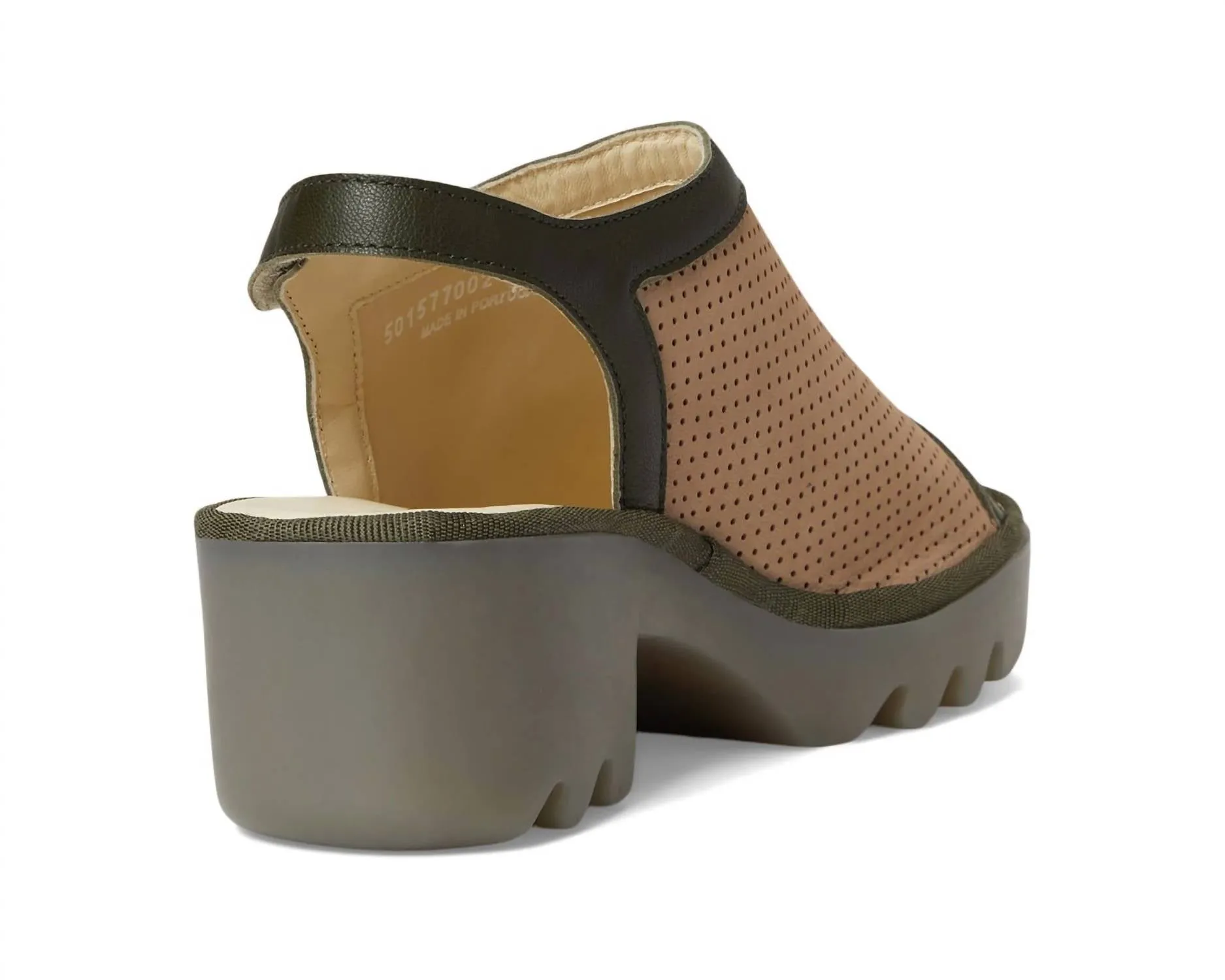 Women's Teif577Fly Heeled Sandal In Taupe Khacki